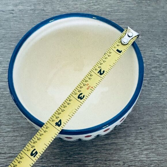 Boleslawiec Polish Pottery Christmas Trees Serving Bowl Dish - Picture 2 of 3